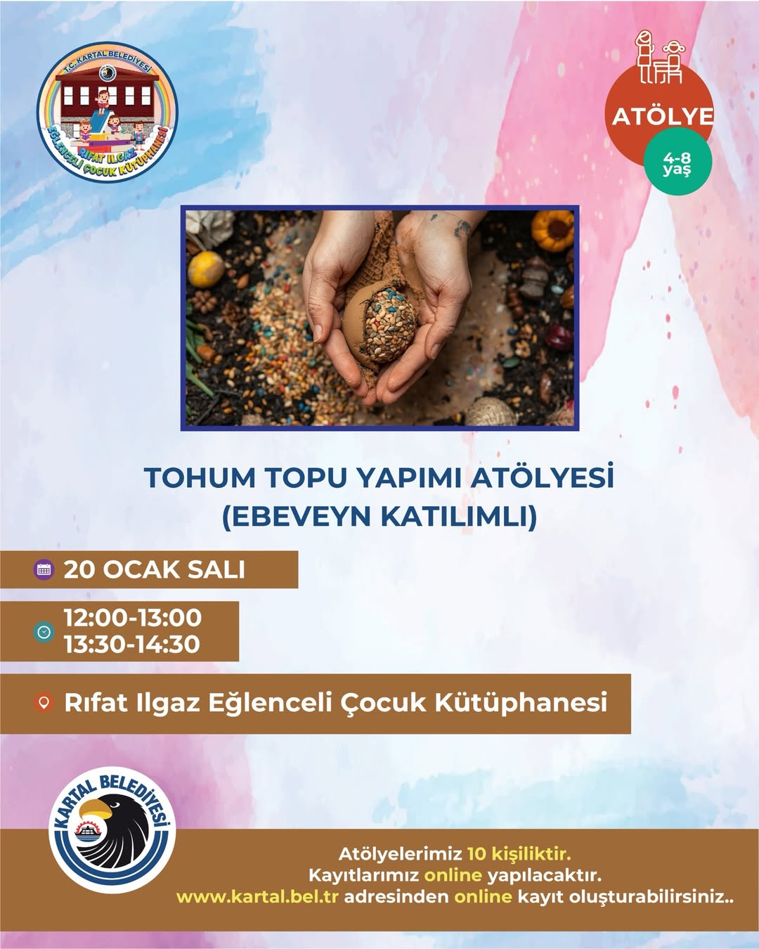 Kartal Belediyesi- Tohum Topu Yapımı Atölyesi (Ebeveyn Katılımlı)