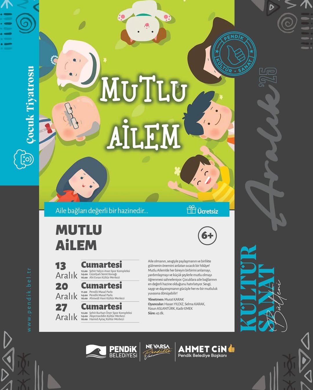 Pendik Kültür Sanat - Çocuk Tiyatrosu: Mutlu Ailem