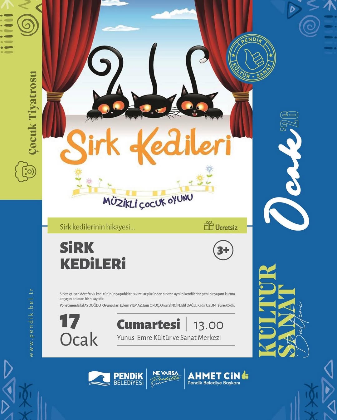 Pendik Kültür Sanat - Çocuk Tiyatrosu: Sirk Kedileri