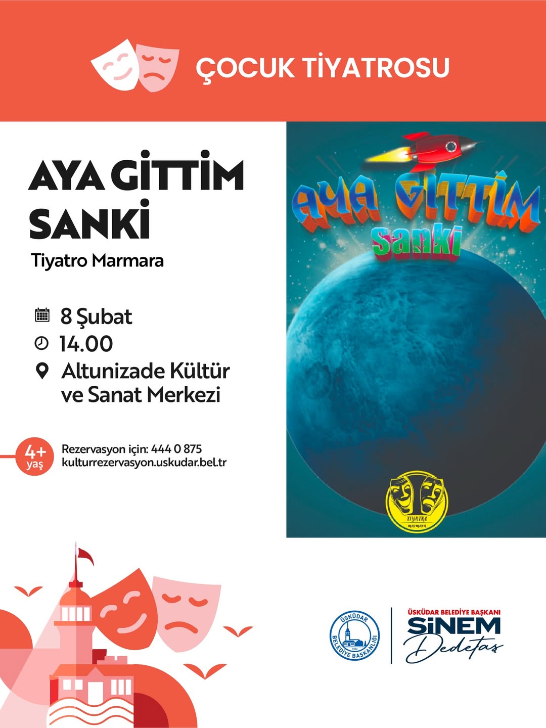 Üsküdar Kültür Sanat - “Aya Gittim Sanki” Çocuk Tiyatrosu